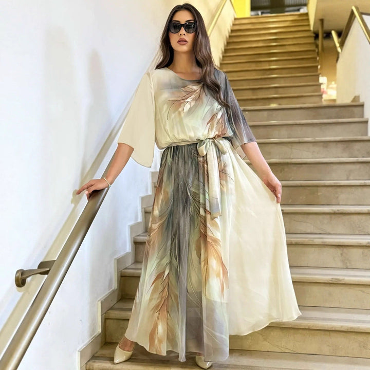Halinor - Elegantes Maxikleid aus Chiffon