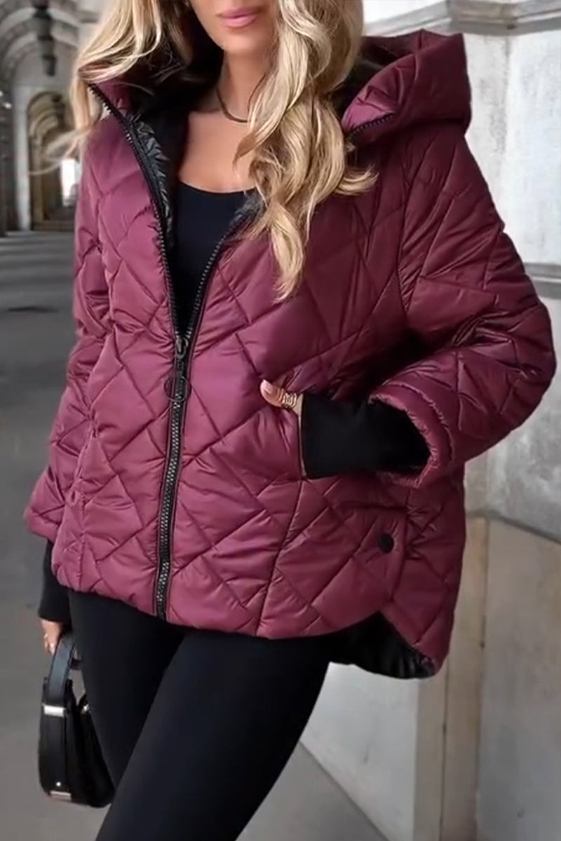 Delisara - Gesteppte Pufferjacke mit Kapuze