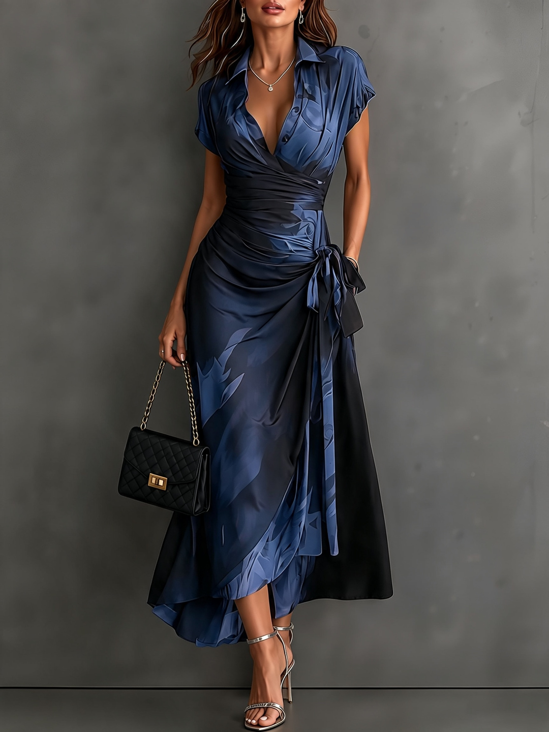Kaia - Soft-Touch-Wickel-Hemdkleid