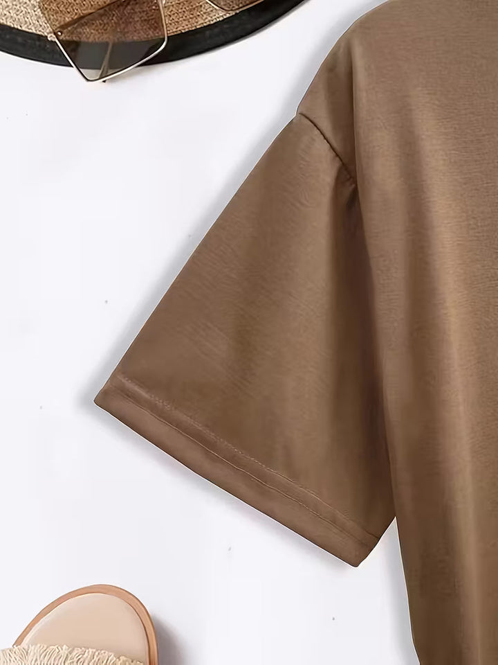 Sarai - T-Shirt mit Kaffee-Herz-Print