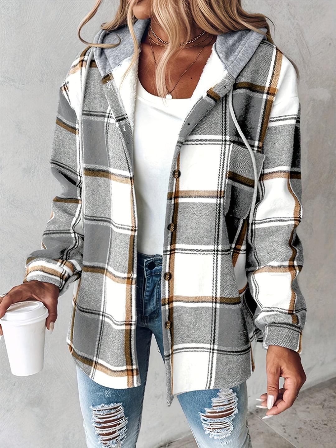 Genevessa - Softtouch-Hemdjacke mit Kapuze