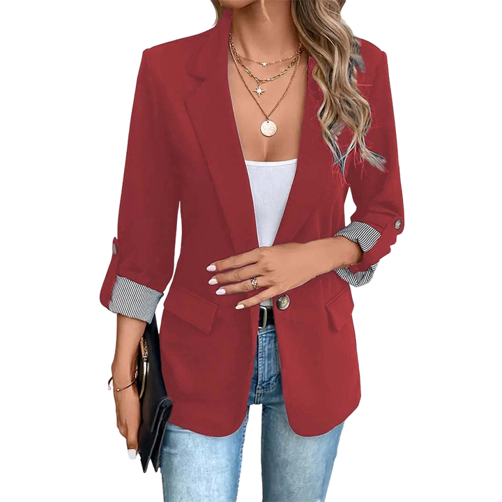 Celenya - Klassischer Blazer mit gekrempelten Ärmeln