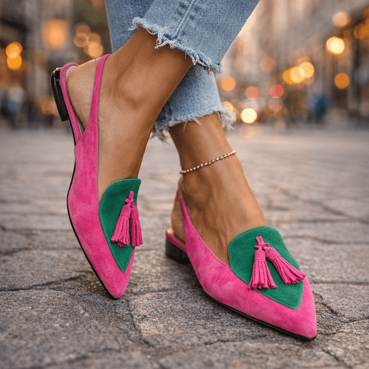 Delisia - Handgefertigte Sandalen mit Fransen