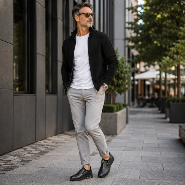 Saevan - Hochwertige leichte rutschfeste Business-Schuhe
