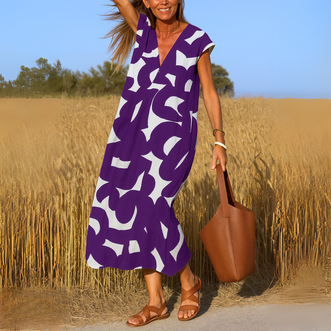 Tallisia - Soft-Touch-Midikleid mit V-Ausschnitt
