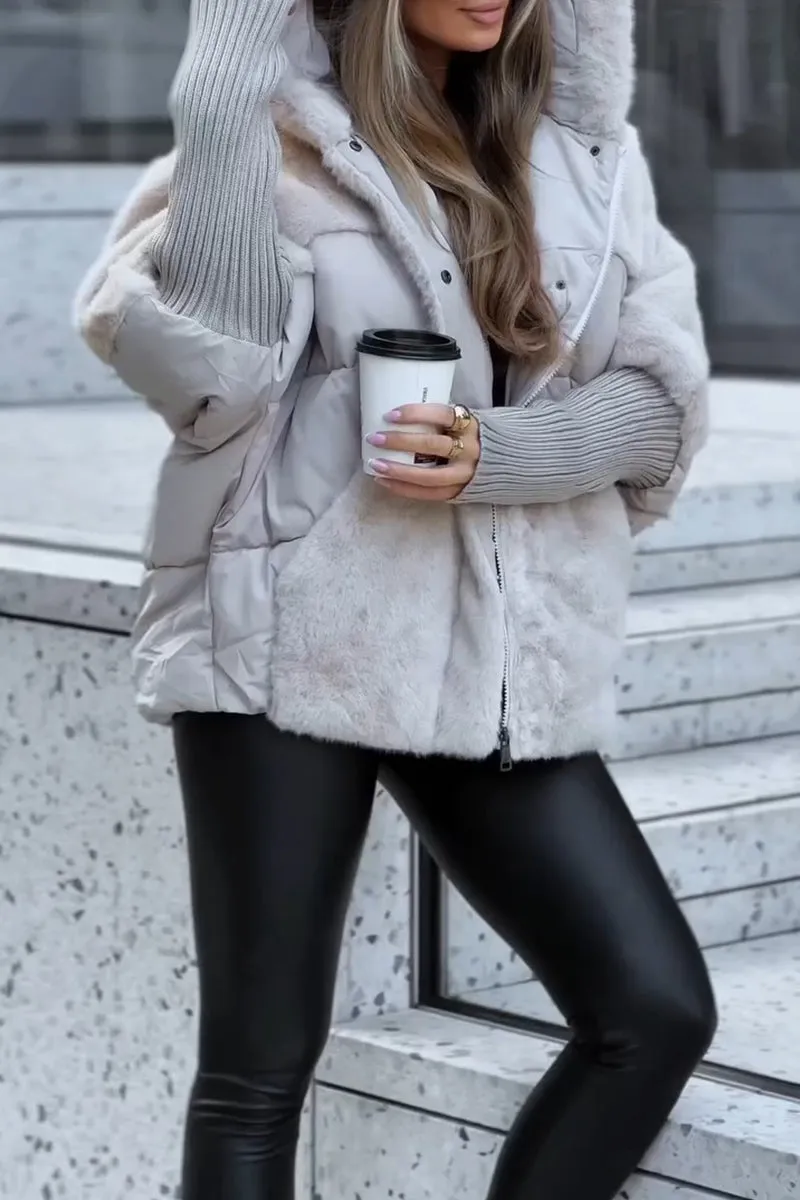 Audra - Gefütterte Winterjacke mit Kapuze