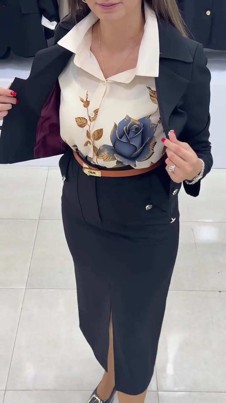 Xavina - Massgeschneidertes zweiteiliges Set aus Blazer und Rock