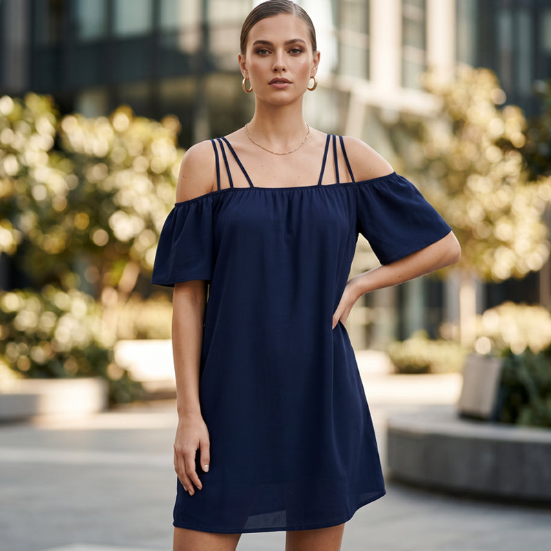 Alissia - Luftig-leichtes Carmen-Kleid