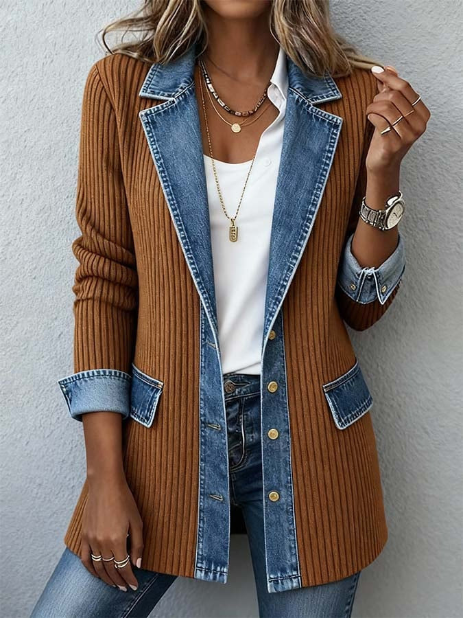 Zyrelle - Lässige Strickjacke mit Knopfleiste