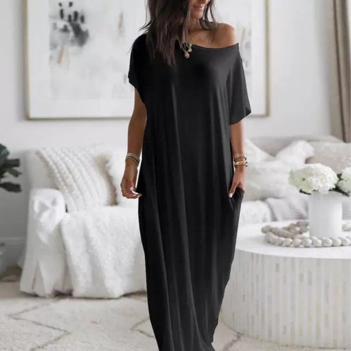 Adalynne - Legeres schulterfreies Maxikleid