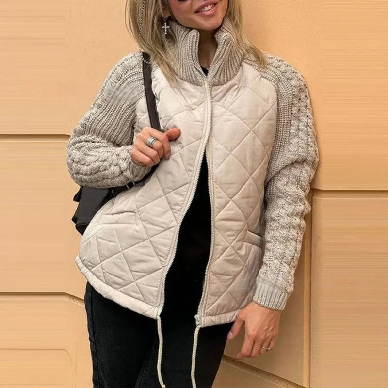 Corisanna - Warme Strickjacke mit Reissverschluss