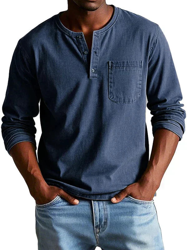 Emmett - Weiches Henley-Shirt