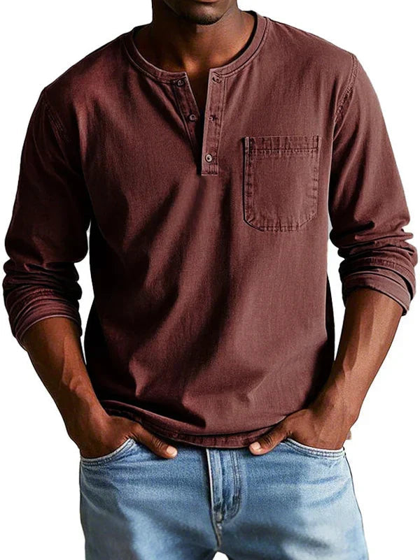 Emmett - Weiches Henley-Shirt