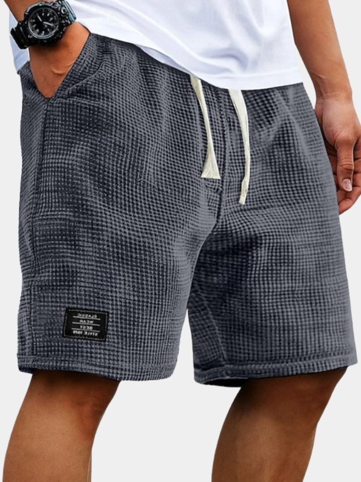 Godwin - Atmungsaktive Waffelpiqué-Shorts