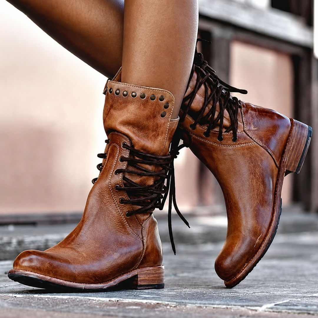 Amelisse - Komfortable gefütterte Stiefeletten