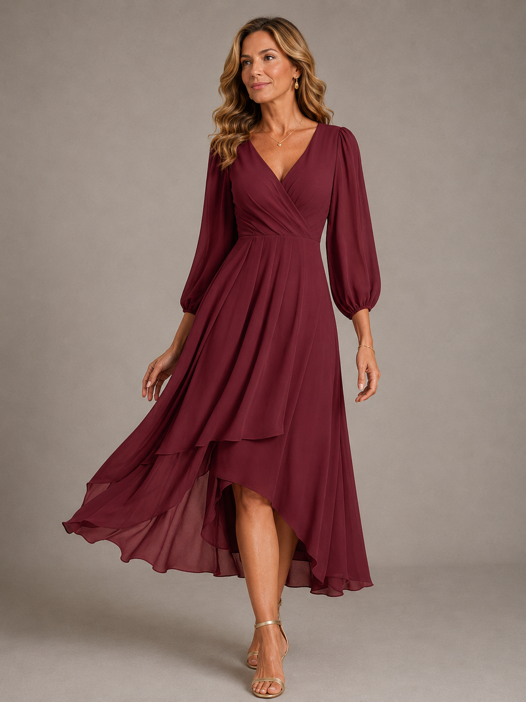 Sabriel - Fliessendes Maxikleid