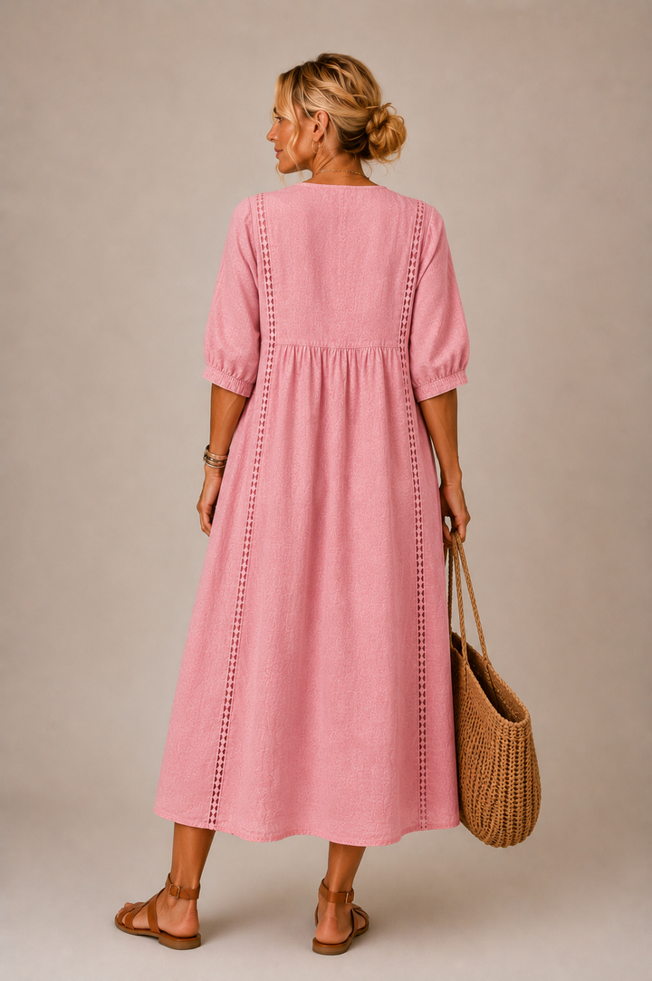 Serenia - Leichte Bluse mit Spitzenbesatz