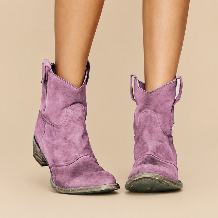 Avelina - Premium-Stiefeletten mit niedrigem Absatz