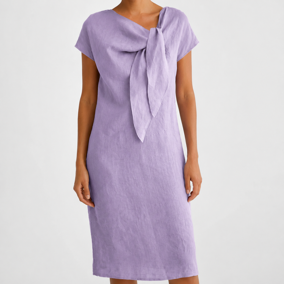 Elissara - Luftiges Kleid mit Schleifenausschnitt