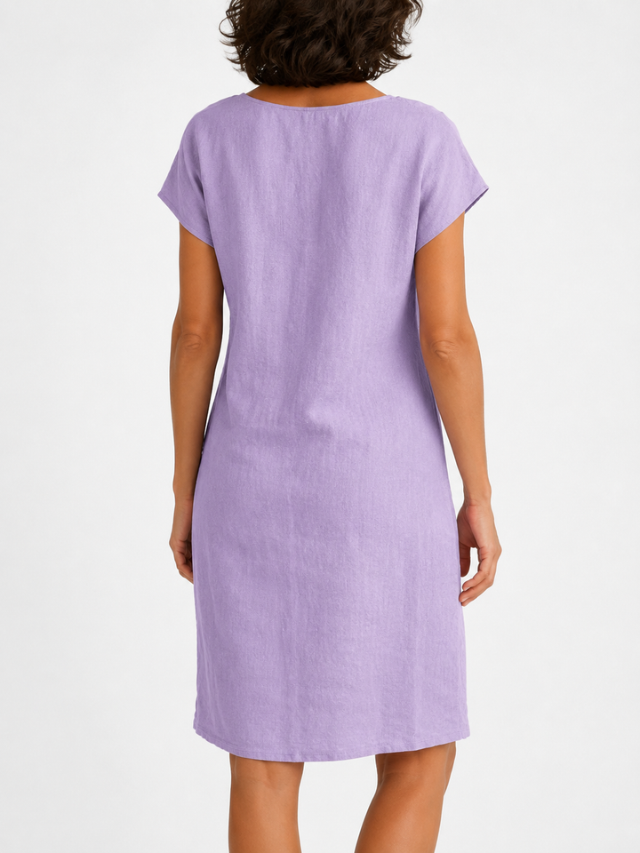 Elissara - Luftiges Kleid mit Schleifenausschnitt