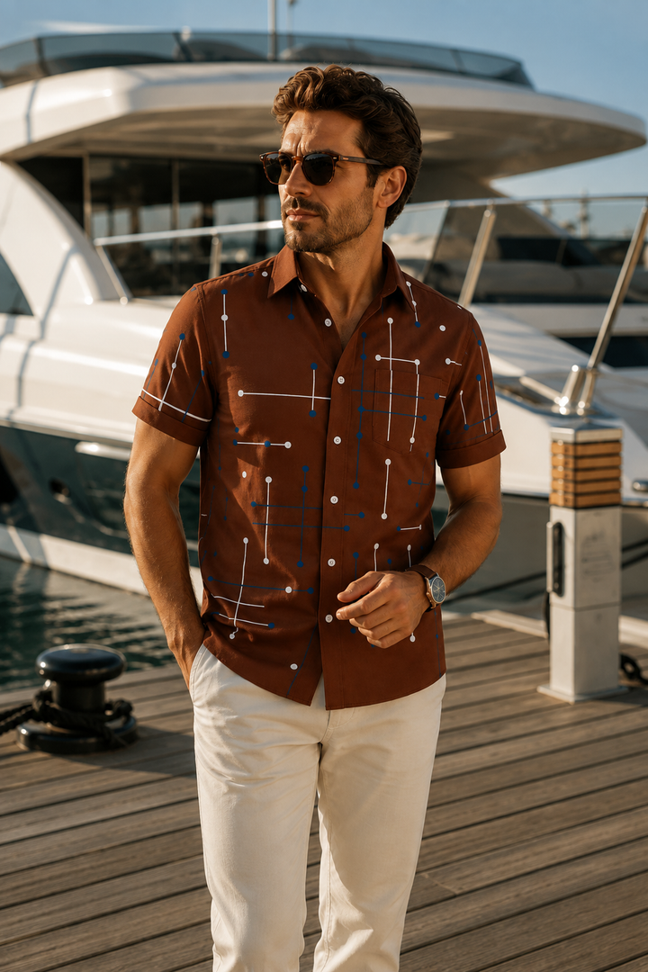Norbridge - Soft-Touch Strandhemd für Herren