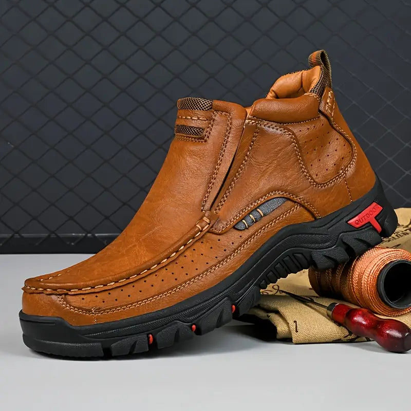 Barcliff - Strapazierfähige Lederstiefeletten