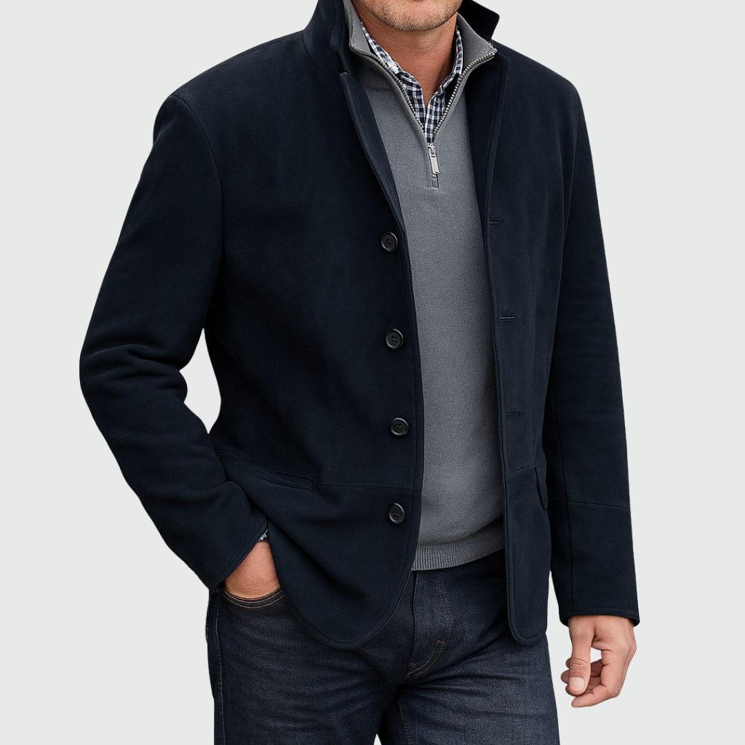 Aberley - Weiche Jacke mit Knopfleiste