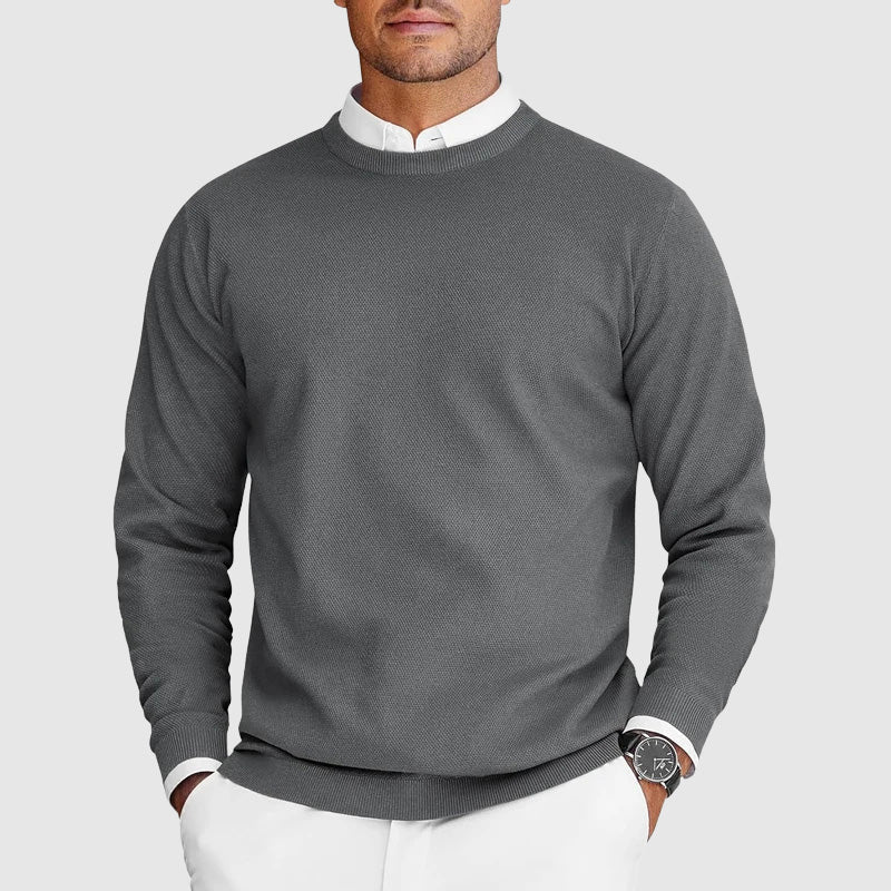 Corvyn - Weicher Rundhals-Pullover