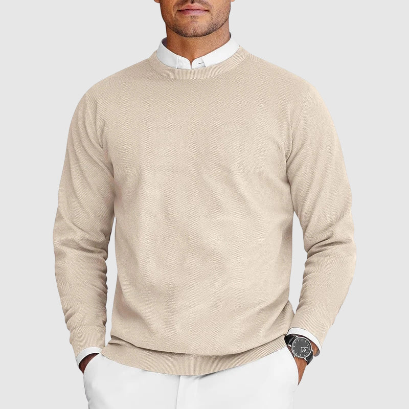 Corvyn - Weicher Rundhals-Pullover