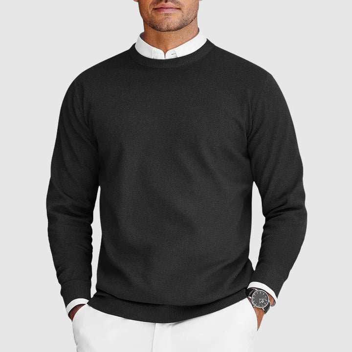 Corvyn - Weicher Rundhals-Pullover