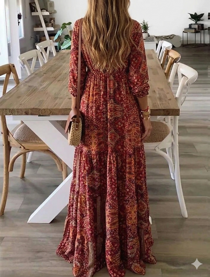 Ysavelle - Soft-Touch Boho-Kleid