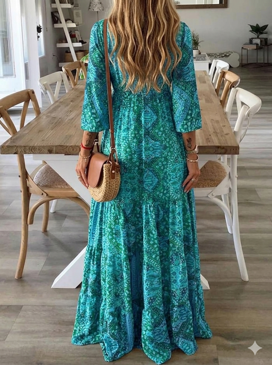 Ysavelle - Soft-Touch Boho-Kleid