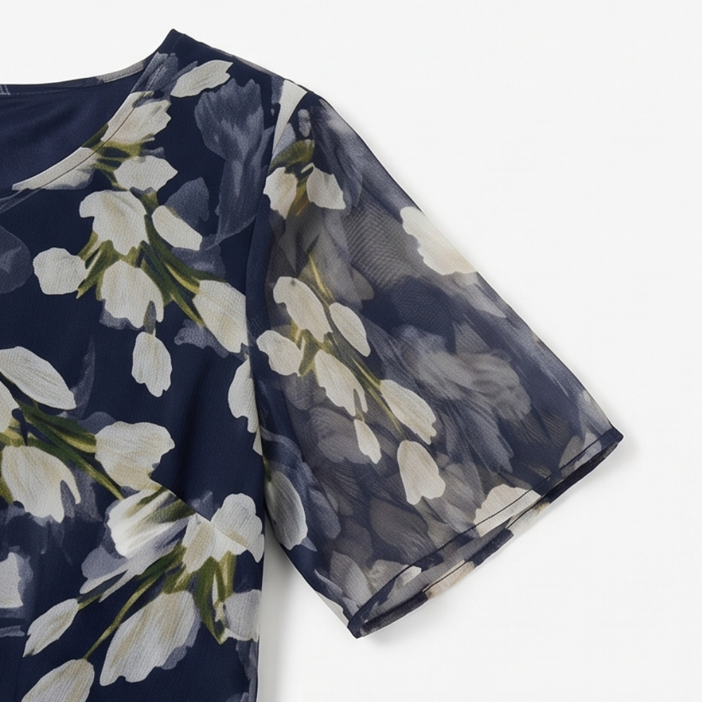 Genevora - Luftiges Midikleid mit Blumenprint
