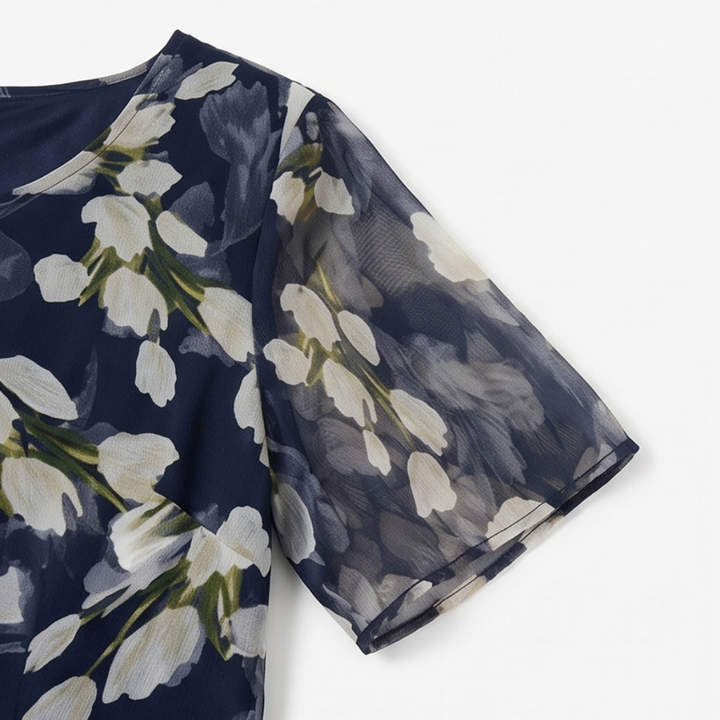 Genevora - Luftiges Midikleid mit Blumenprint