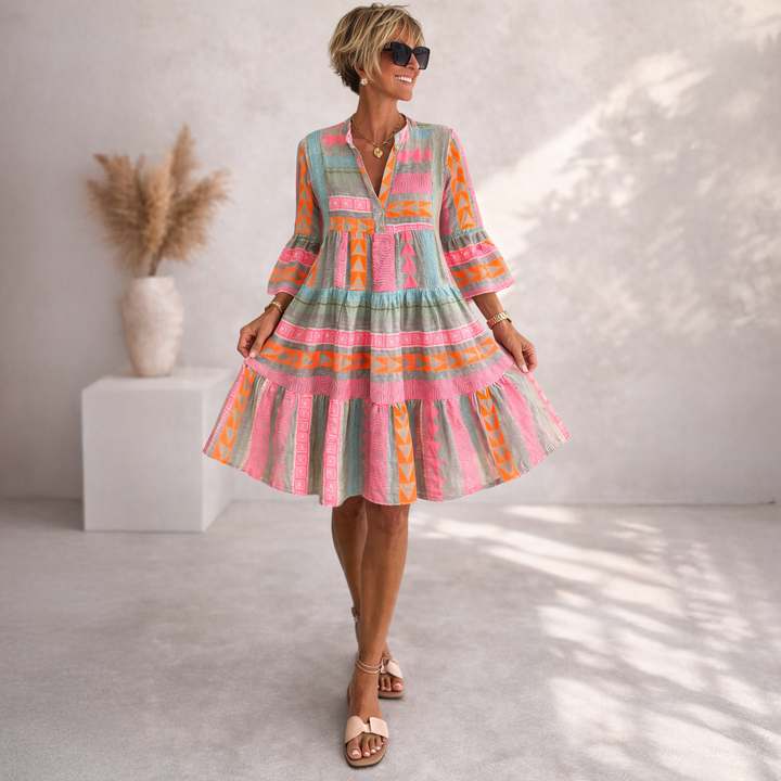 Serenique - Soft-Touch Midi-Kleid