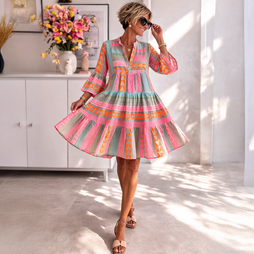 Serenique - Soft-Touch Midi-Kleid