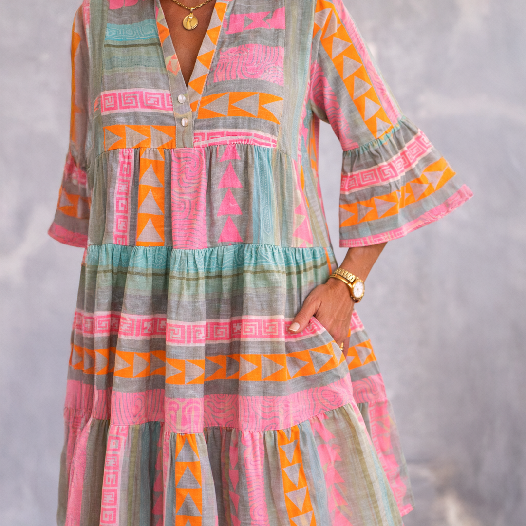 Serenique - Soft-Touch Midi-Kleid