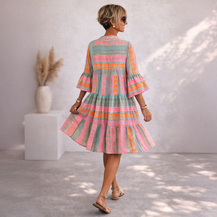 Serenique - Soft-Touch Midi-Kleid
