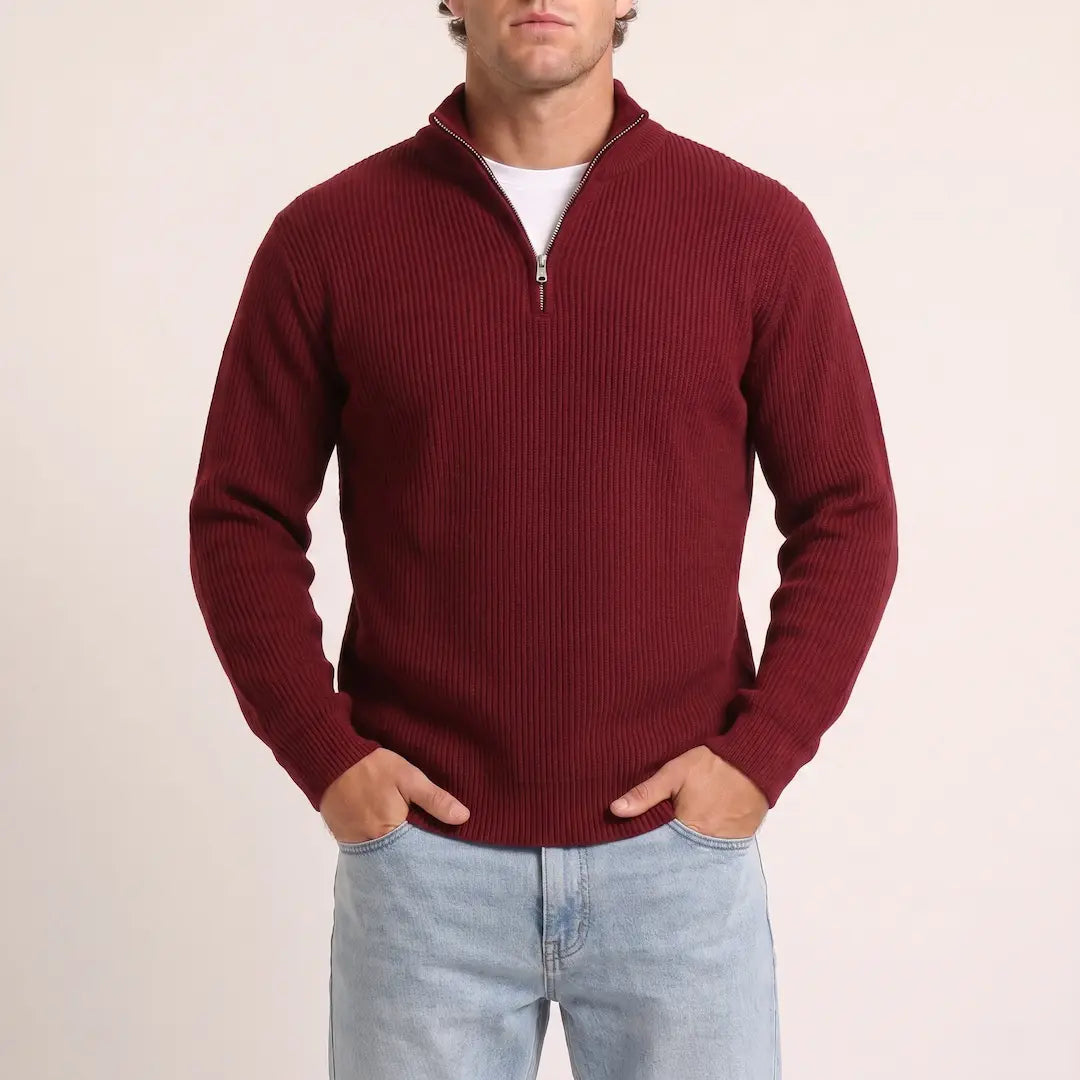 Beadlow - Half-Zip-Pullover mit Soft-Touch-Finish
