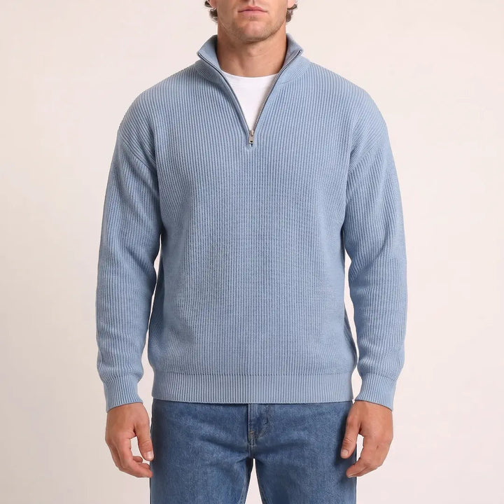 Beadlow - Half-Zip-Pullover mit Soft-Touch-Finish