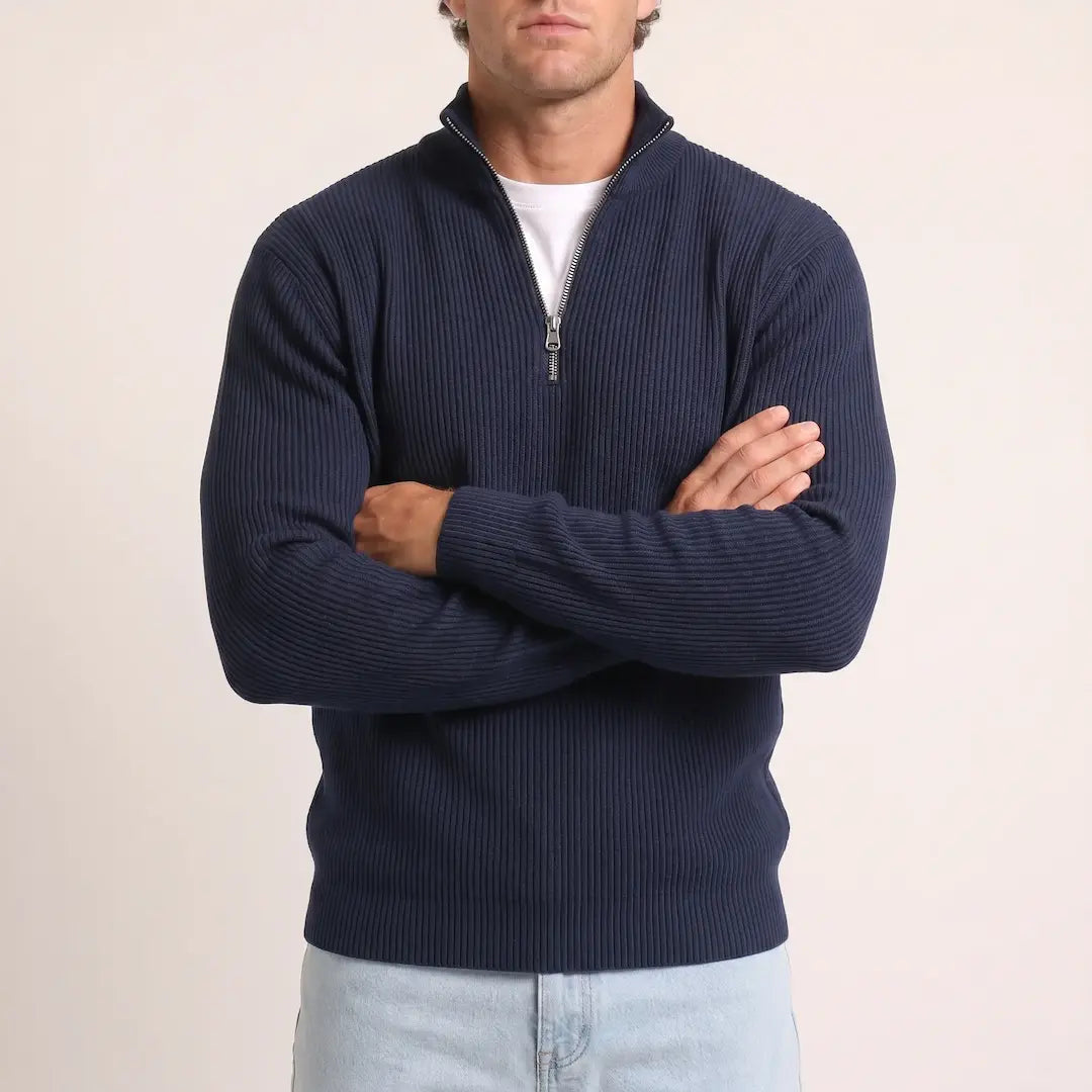 Beadlow - Half-Zip-Pullover mit Soft-Touch-Finish