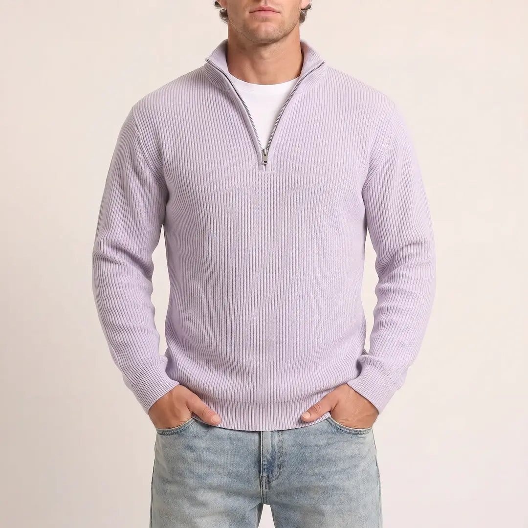 Beadlow - Half-Zip-Pullover mit Soft-Touch-Finish