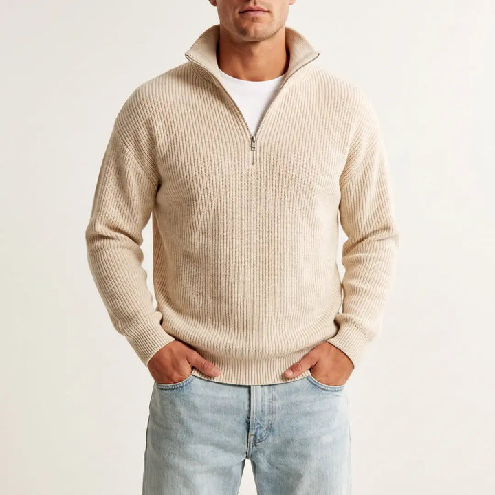 Beadlow - Half-Zip-Pullover mit Soft-Touch-Finish