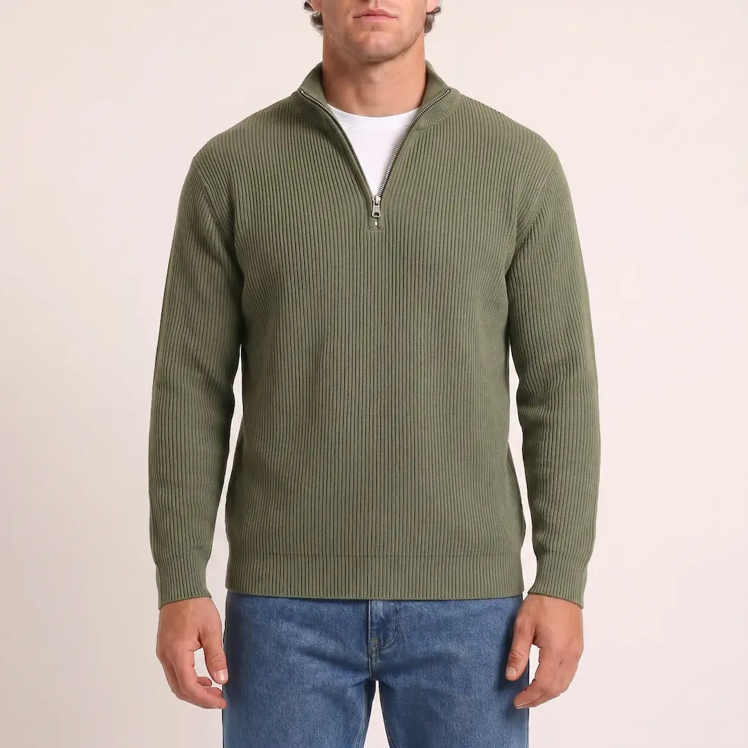 Beadlow - Half-Zip-Pullover mit Soft-Touch-Finish