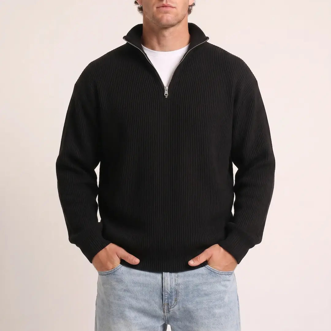 Beadlow - Half-Zip-Pullover mit Soft-Touch-Finish