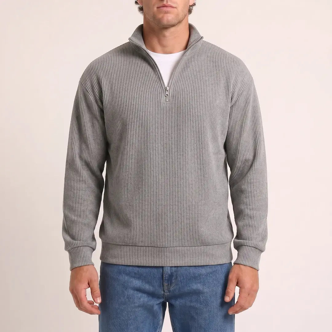 Beadlow - Half-Zip-Pullover mit Soft-Touch-Finish