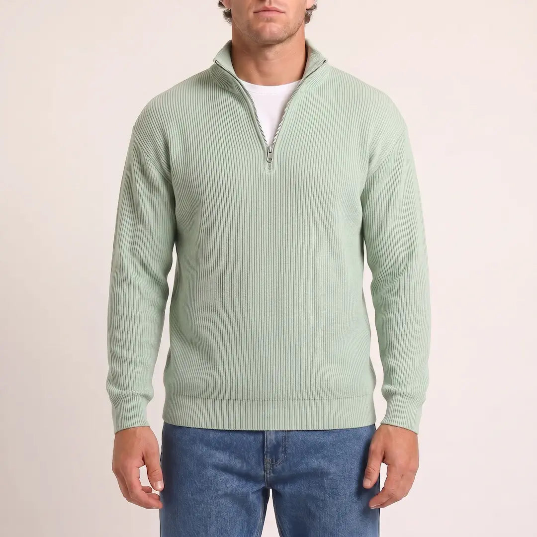 Beadlow - Half-Zip-Pullover mit Soft-Touch-Finish
