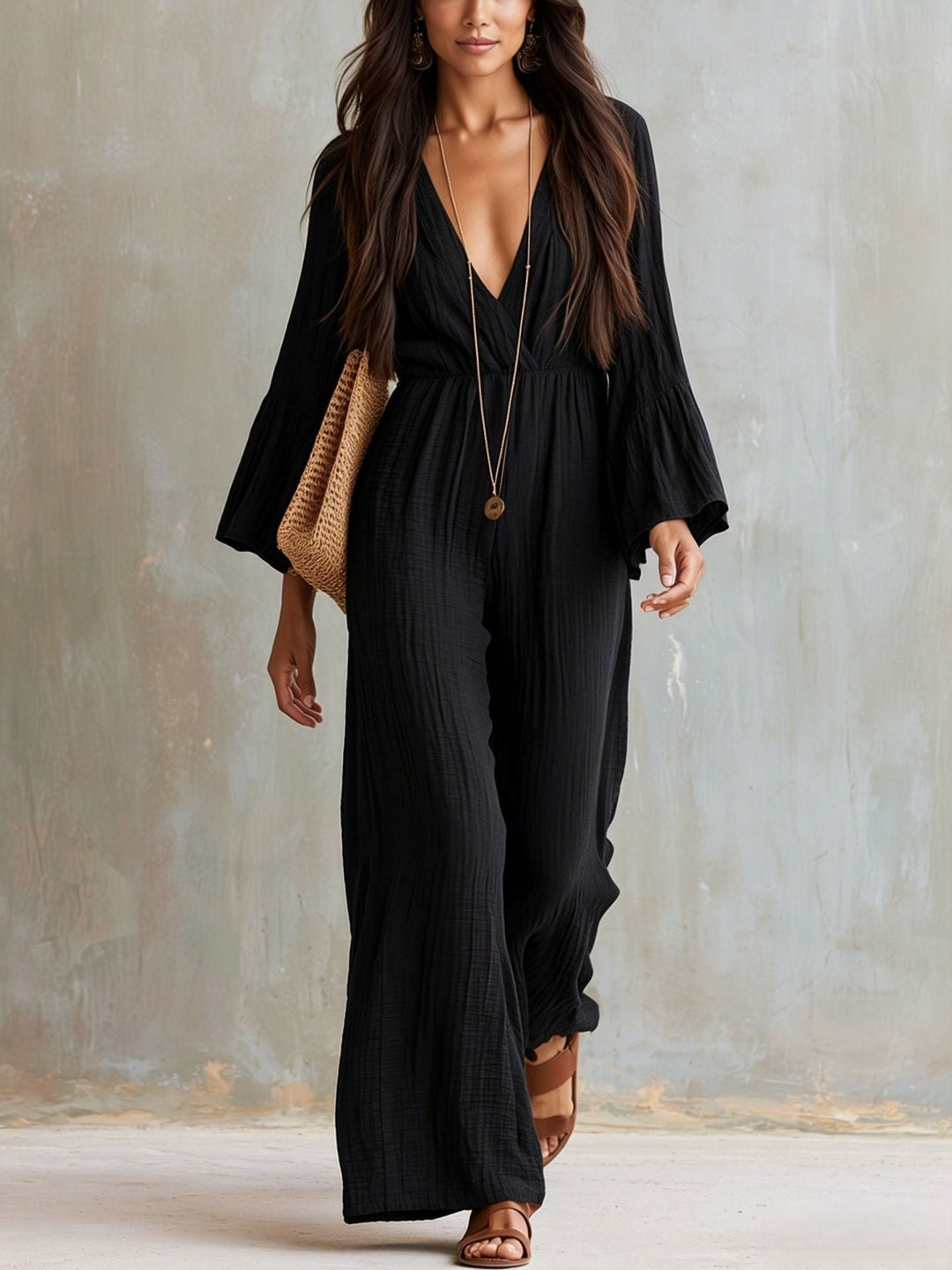 Florabelle - Weitbeiniger Softtouch-Jumpsuit