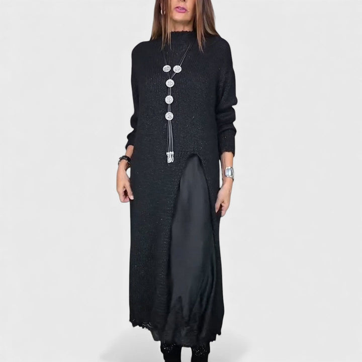 Aravina - Soft-Touch Pullover-und-Kleid-Set