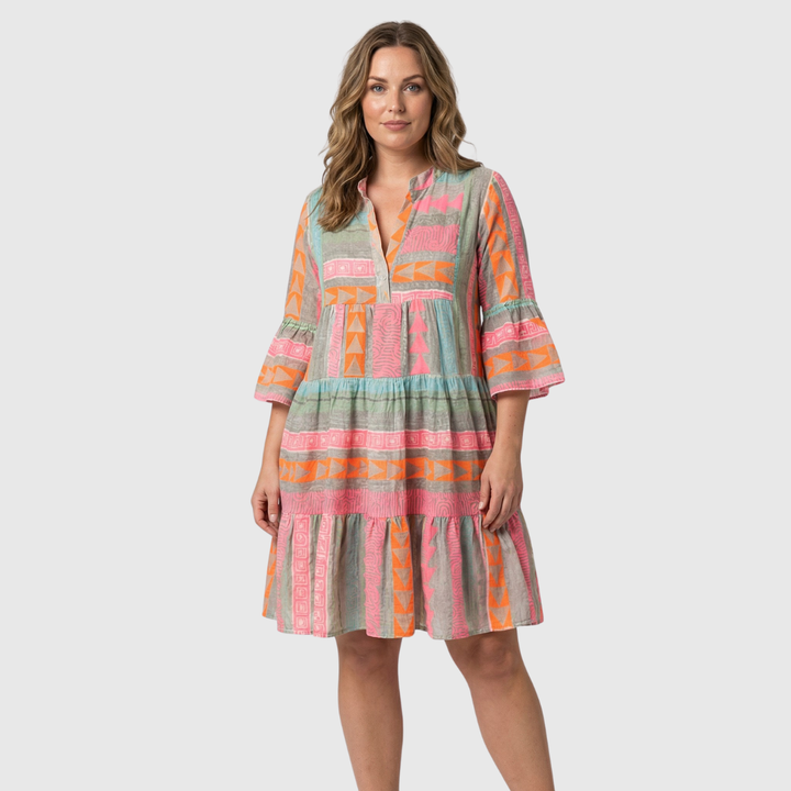 Serenique - Soft-Touch Midi-Kleid
